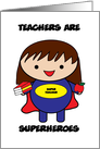 Teacher National Teacher Appreciation Day Superheroes card