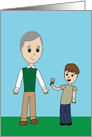 For Grandpa on Grandparents Day from Grandson card