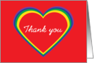 Thank You Love Hearts Bright Colors card