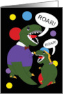 Happy Grandparents Day from Granddaughter Dinosaur Roar card