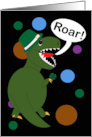 St Patrick’s Day Funny Cartoon Dinosaur Roar card