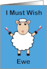 Happy Dentist Day I Must Wish You Sheep Funny Toothbrush card