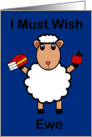 Teacher Appreciation Sheep I Must Wish You Funny card