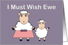 Mother’s Day from Daughter Sheep Wish Ewe Funny card