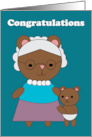 Congratulations on New Grandson Bear card