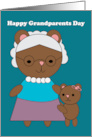 From Granddaughter Happy Grandparents Day Bear Cute Grandma card