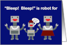 To Both My Moms Happy Mother’s Day from Your Son Robots Funny card