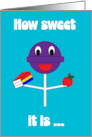 Teachers Day Funny Sweet Lollipop card