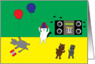 Party Animals Birthday card