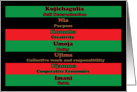 Kwanzaa Seven Principles card