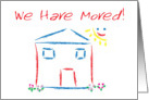 We Have Moved House Scene Announcement card