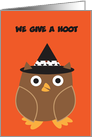 Happy Owl Halloween Card