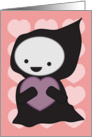 Grim Reaper with Heart card