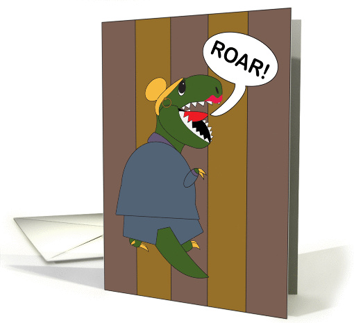 For Female Boss's Day Tyrannosaurus Rex Dinosaur card (1103042)