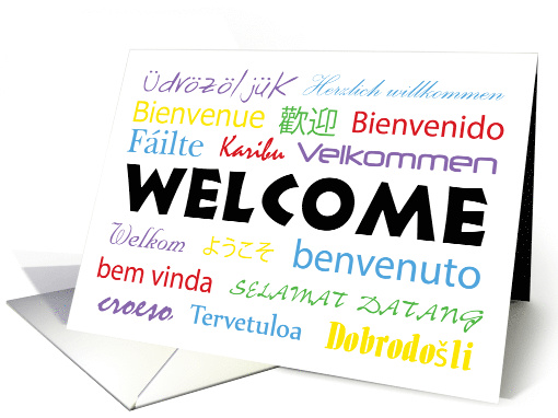 Multilanguage Welcome Card - All Languages card (1478122)
