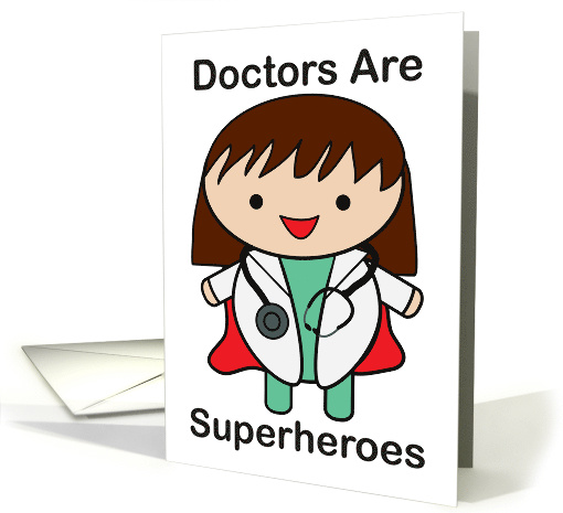 Doctor Woman Suprheroes Doctor's Day card (1518722)