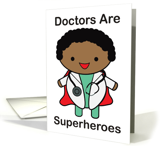 Doctor Superheroes Doctors' Day African American card (1535774)