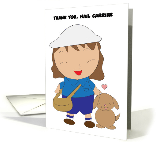 Mail Carrier Thank A Mail Man Day Female card (1538590)