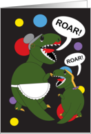 Happy Grandparents Day Grandmother from Granddaughter Dinosaur Roar card