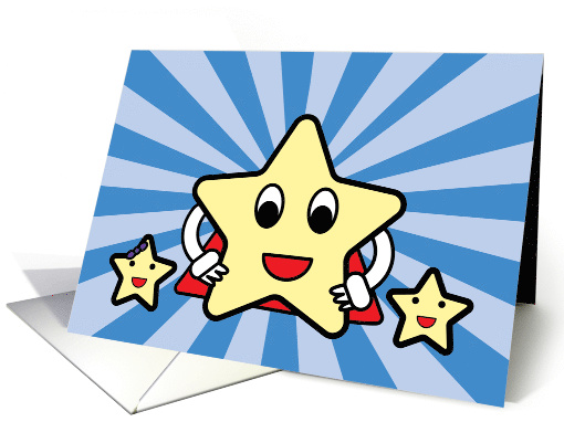 Dad Father's Day From Daughter and Son Super Star card (1734462)
