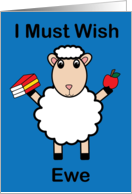 Teacher Appreciation Sheep I Must Wish You Funny card