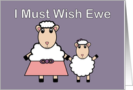 Mother’s Day from Daughter Sheep Wish Ewe Funny card