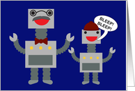 for Grandpa on Grandparents Day from Grandson Bleep Bleep Robot card