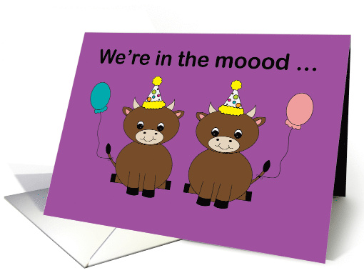 Happy Birthday Cow from Both of Us Funny card (1845062)