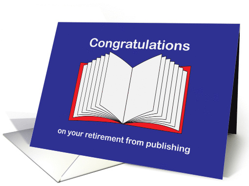Retirement from Publishing Congratulations Book Chapter card (1863720)