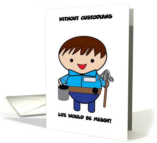 Custodian Congratulations Retirement Funny Life Messy card (2000594)