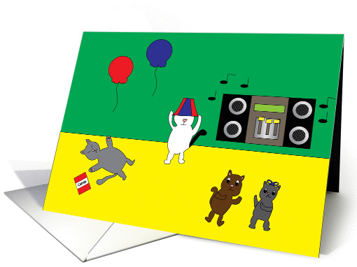 Party Animals Birthday card (763540)