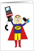 Administrative Professionals are SuperHeroes card