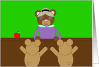 Teachers Make Life Bearable card