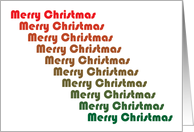 Merry Christmas Retro Inspired Card