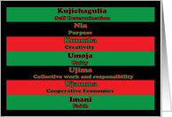 Kwanzaa Seven Principles card