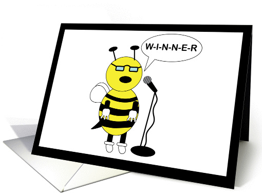 Congratulation Spelling Bee Bee card (868371)