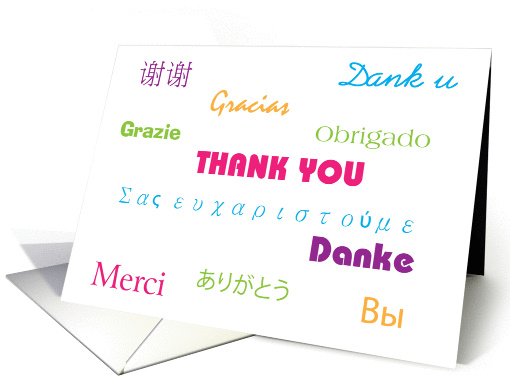 Thank You in Many Languages card (878003)