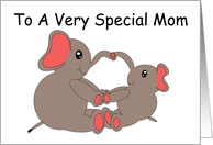 Mother and Baby Elephant Mother’s Day card