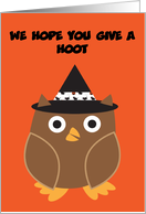 Halloween Owl Hoot Customizable Party Invitation card