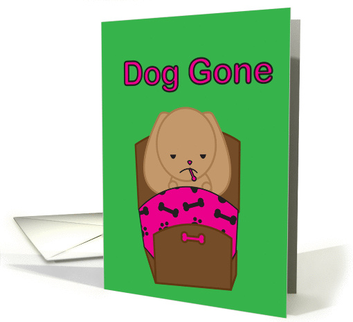 Get Well Soon Sick Dog card (966981)