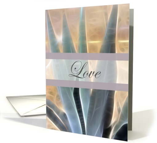 Love Glowing Blue Agave card (749321)