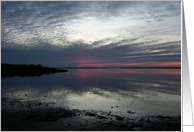 Fire Island sunset blank note card