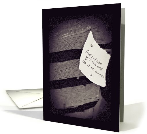 Live Your Purpose inspiration card (752335)