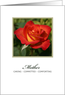 A Red Rose on Mother’s Day for Mom card