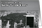 Central Park in New York City card