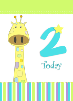 2nd birthday giraffe