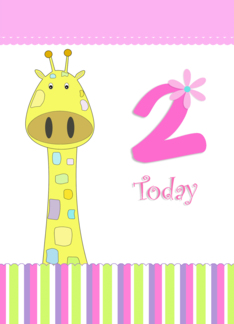 2nd birthday giraffe