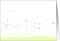Thank you - flowers card