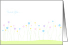Thank you - flowers card