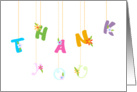 Thank you -white card